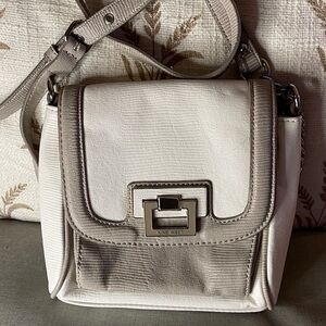 Nine West Cream and Tan Crossbody Bag